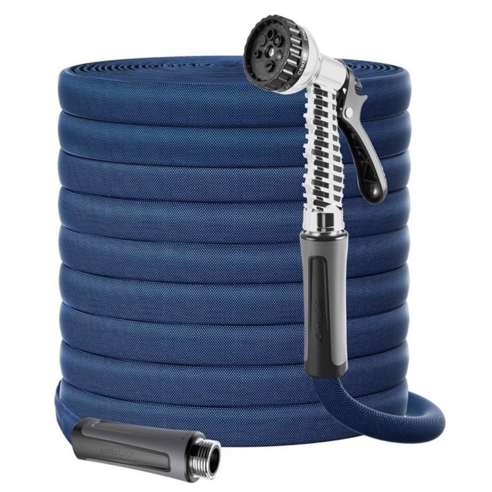 Gotron 100 Ft Gotron Swivel DBS Non- Expanding TPE Garden Hose With Nozzle